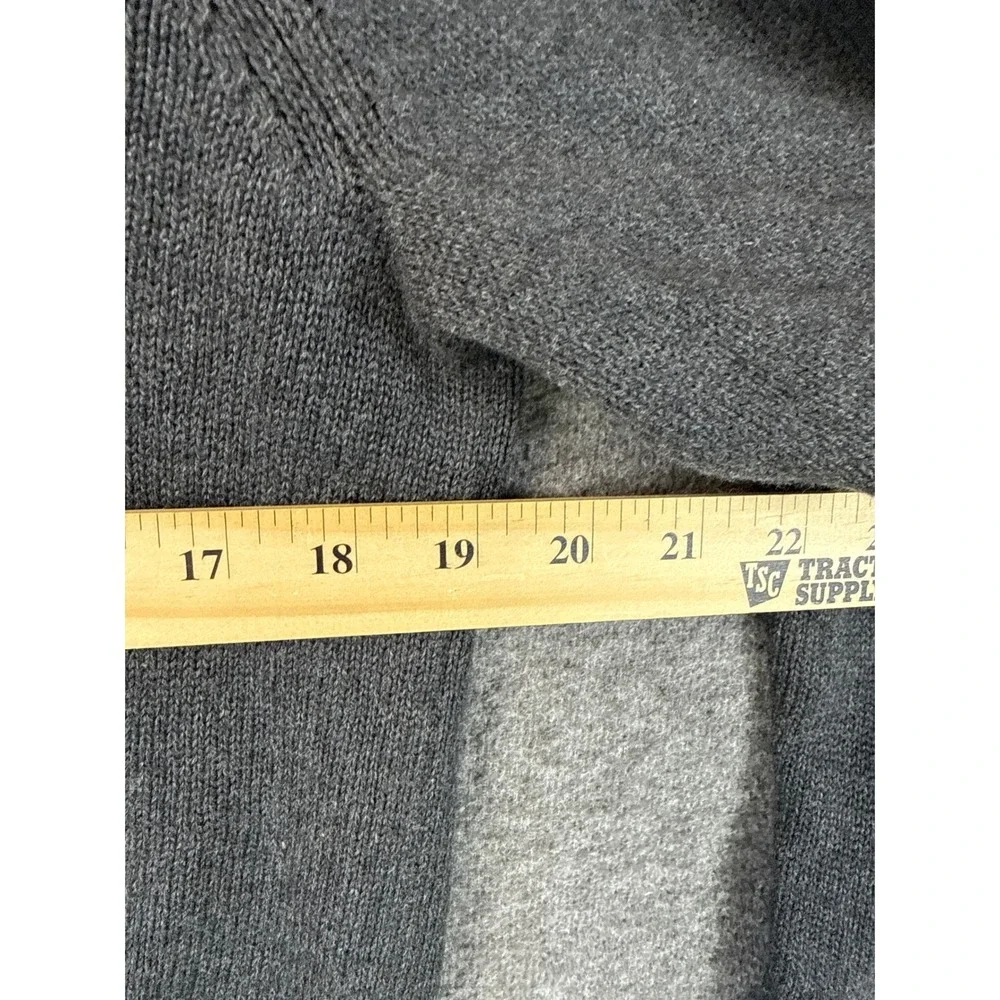 NWT Banana Republic Gray Mock Neck Button Pullover Sweater Men Size S Preppy Top
